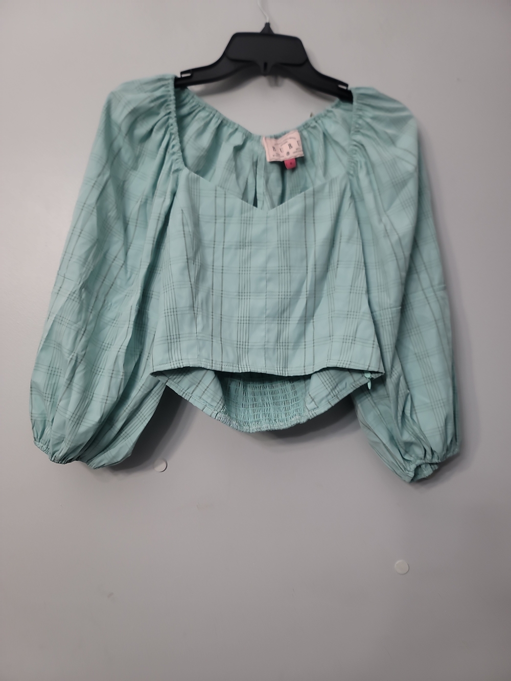 Buru Sweetheart Neck 3/4 Balloon Back Bustier Crop Top